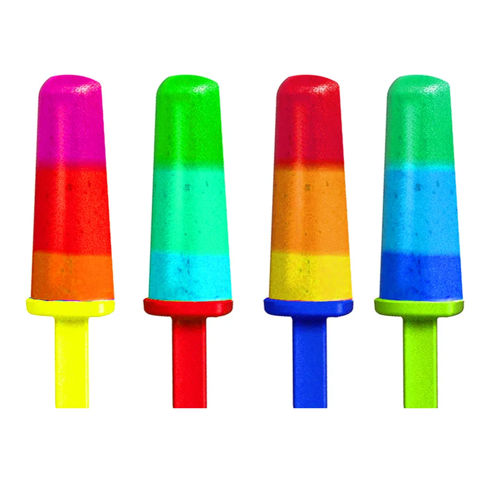2 Pack 4 Section Ice Pop Maker Mold Popsicle Dessert Ice Cream Frozen Treat Cake