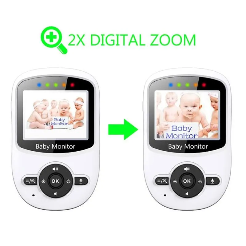 2.4" Wireless Baby Monitor | Night Vision | Two-Way Communication | Portable Design