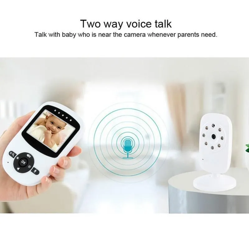 2.4" Wireless Baby Monitor | Night Vision | Two-Way Communication | Portable Design