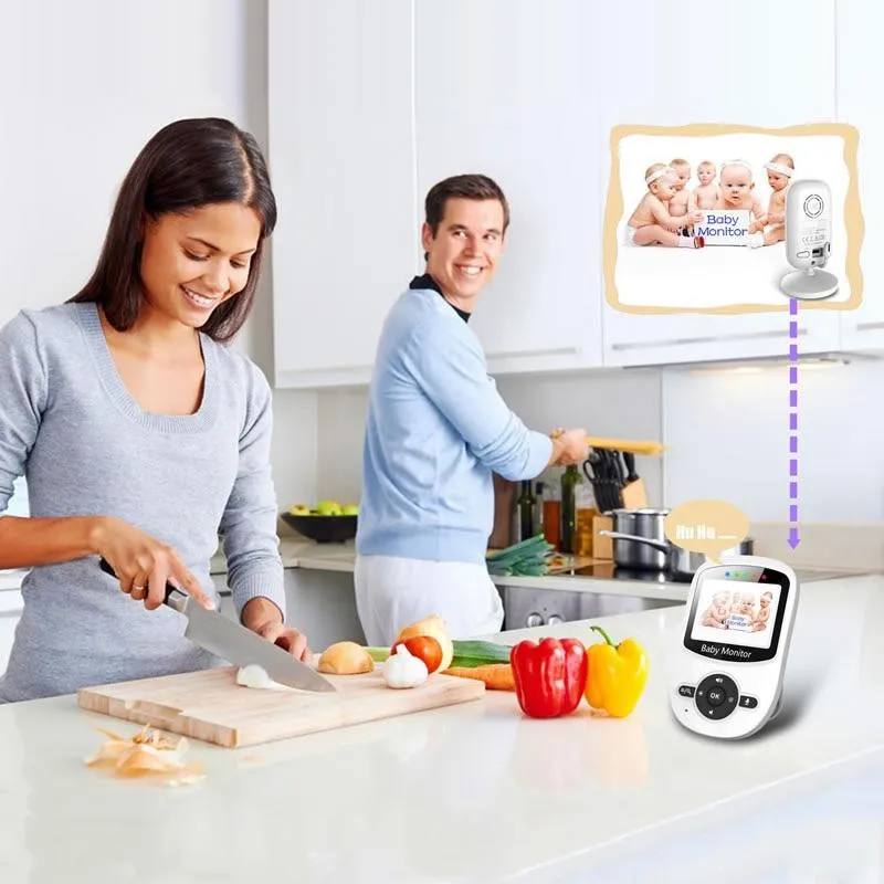 2.4" Wireless Baby Monitor | Night Vision | Two-Way Communication | Portable Design