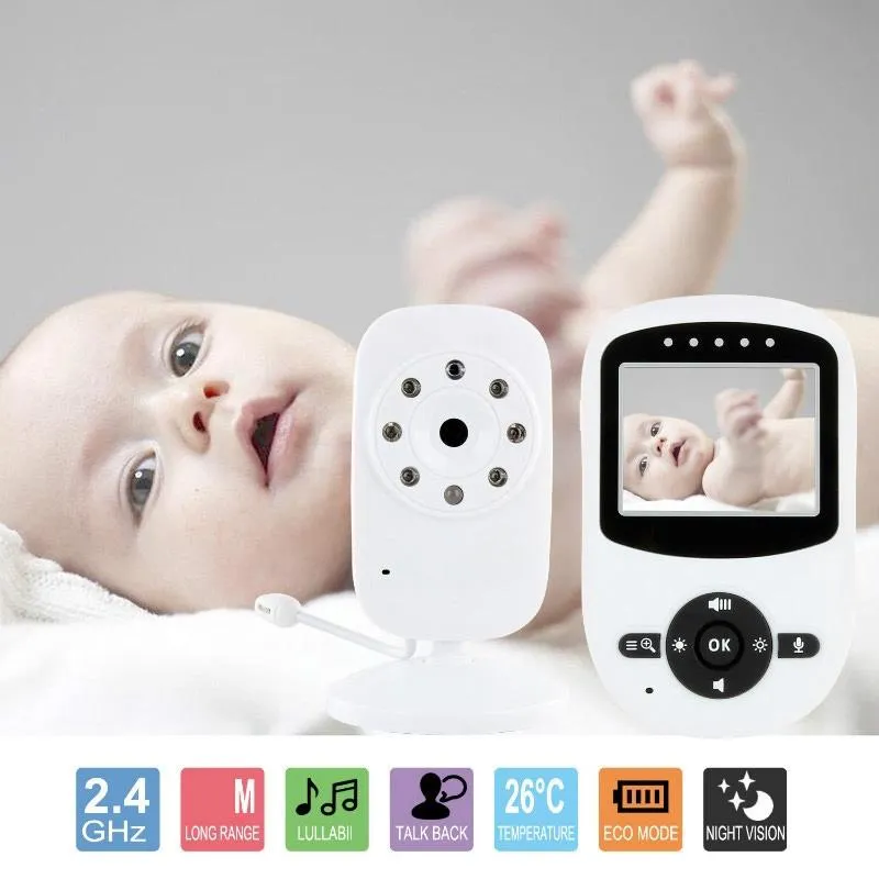 2.4" Wireless Baby Monitor | Night Vision | Two-Way Communication | Portable Design