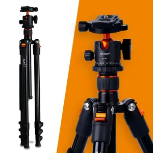 64.17 Inch Camera Tripod for Dslr Camera Portable Compact Aluminum with 360 Degree Ball Head Quick Release