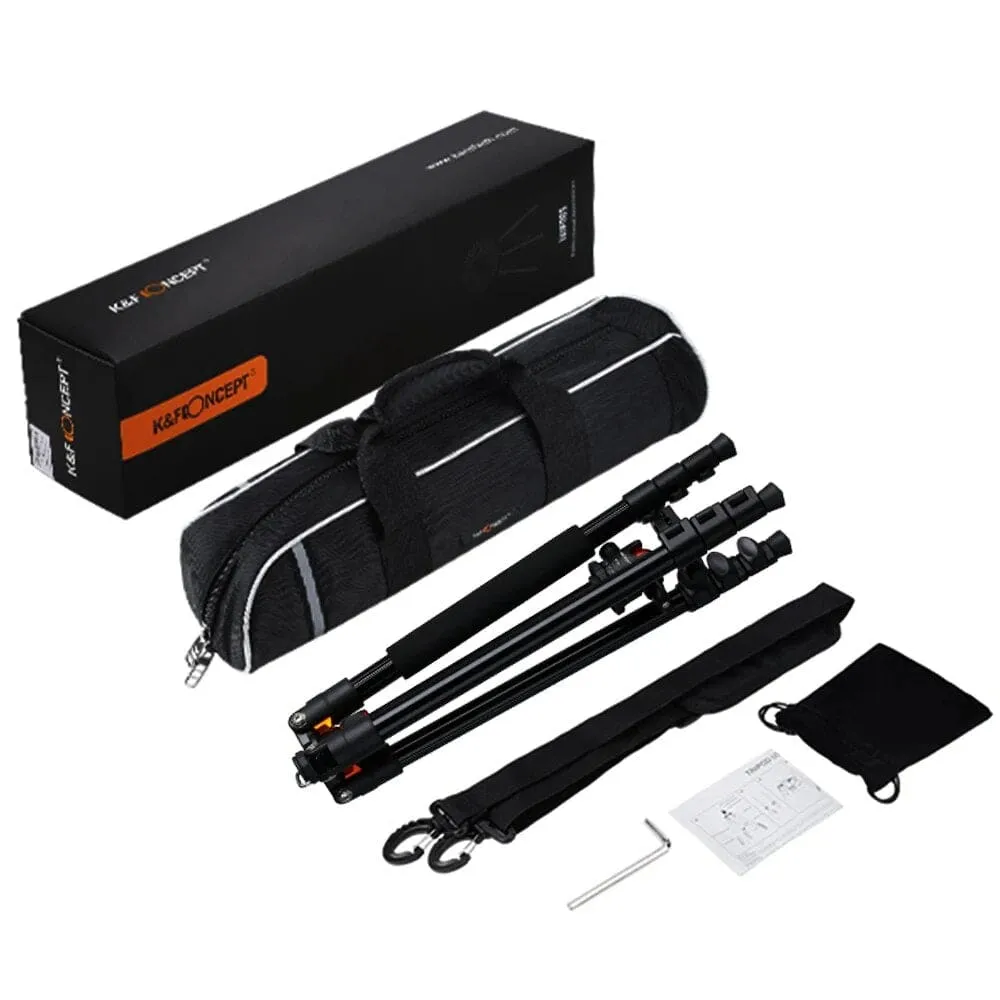 64.17 Inch Camera Tripod for Dslr Camera Portable Compact Aluminum with 360 Degree Ball Head Quick Release