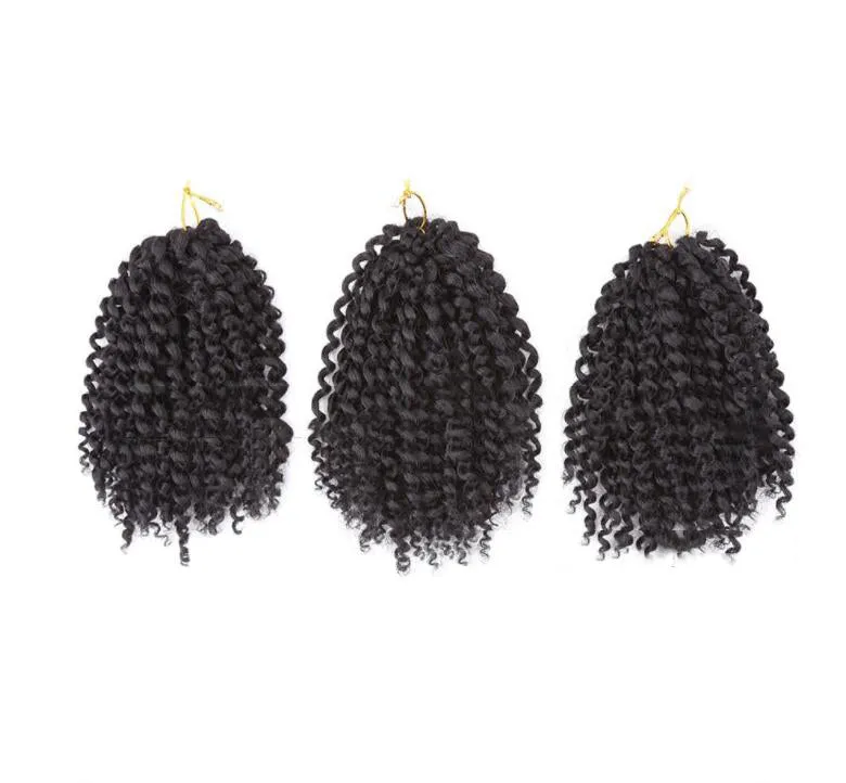 8-Inch Crochet Hair Extension Wig – 60 Roots, Natural Look, Lightweight, Easy to Install