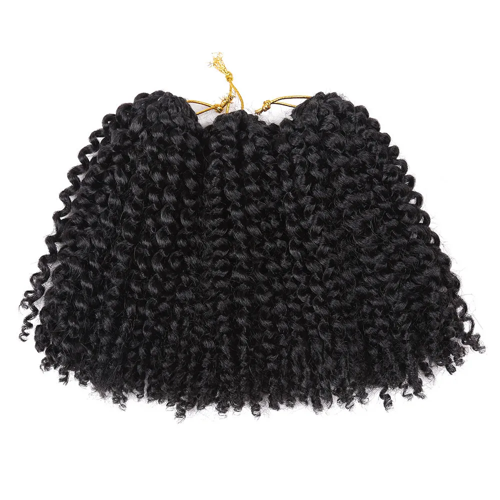 8-Inch Crochet Hair Extension Wig – 60 Roots, Natural Look, Lightweight, Easy to Install