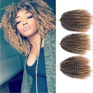 8-Inch Crochet Hair Extension Wig – 60 Roots, Natural Look, Lightweight, Easy to Install