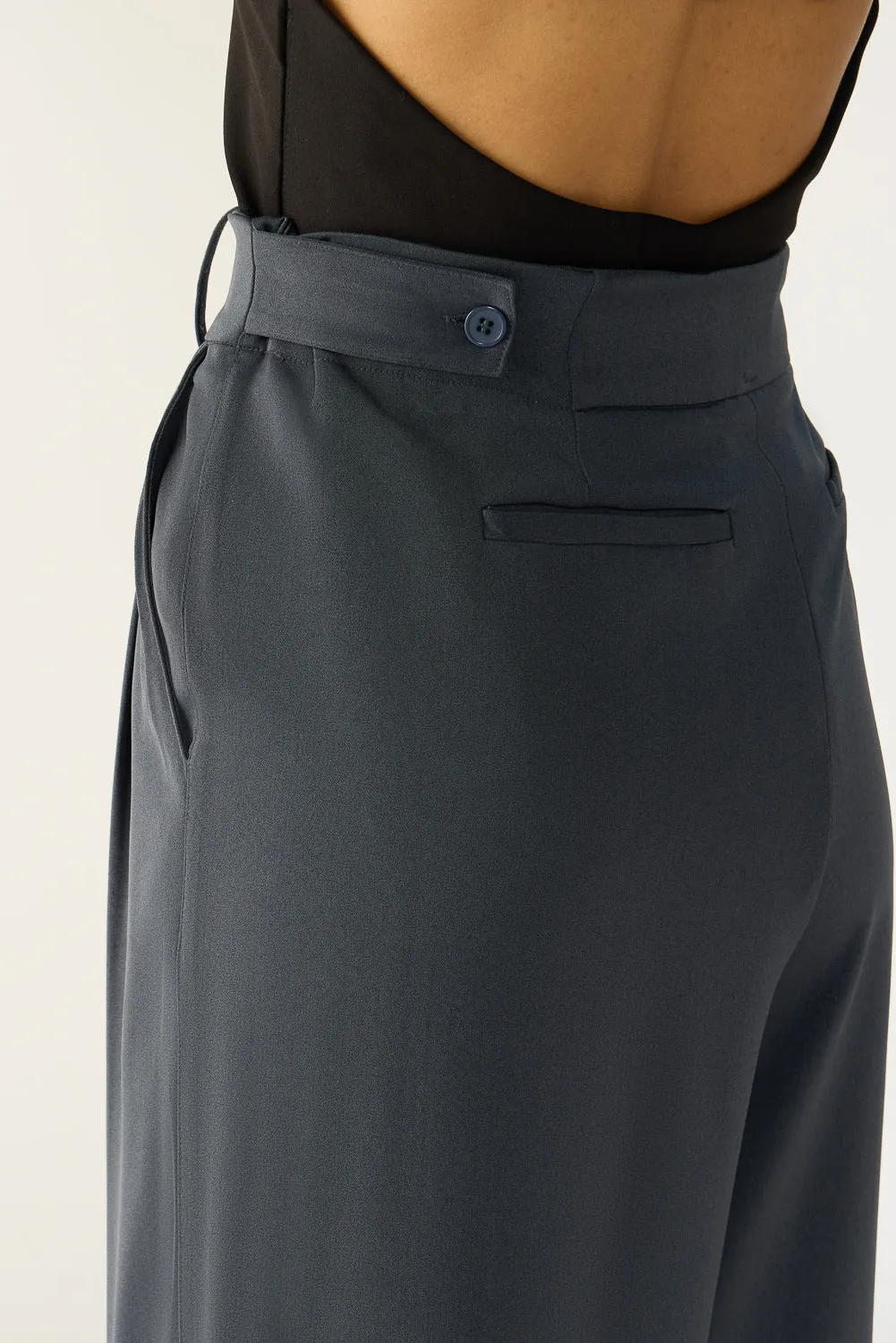 Ashfall Grey Adjustable Korean Pants