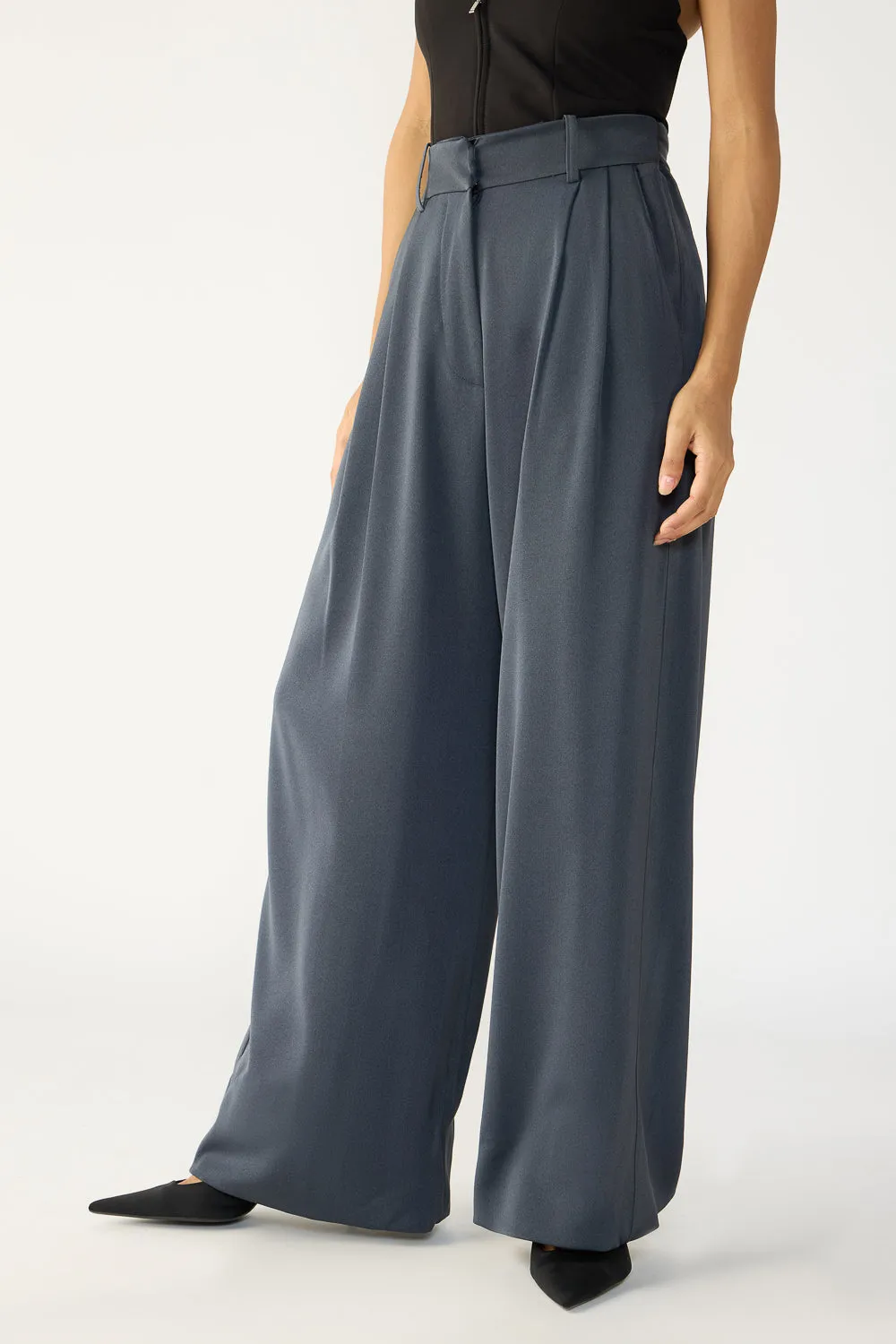 Ashfall Grey Adjustable Korean Pants