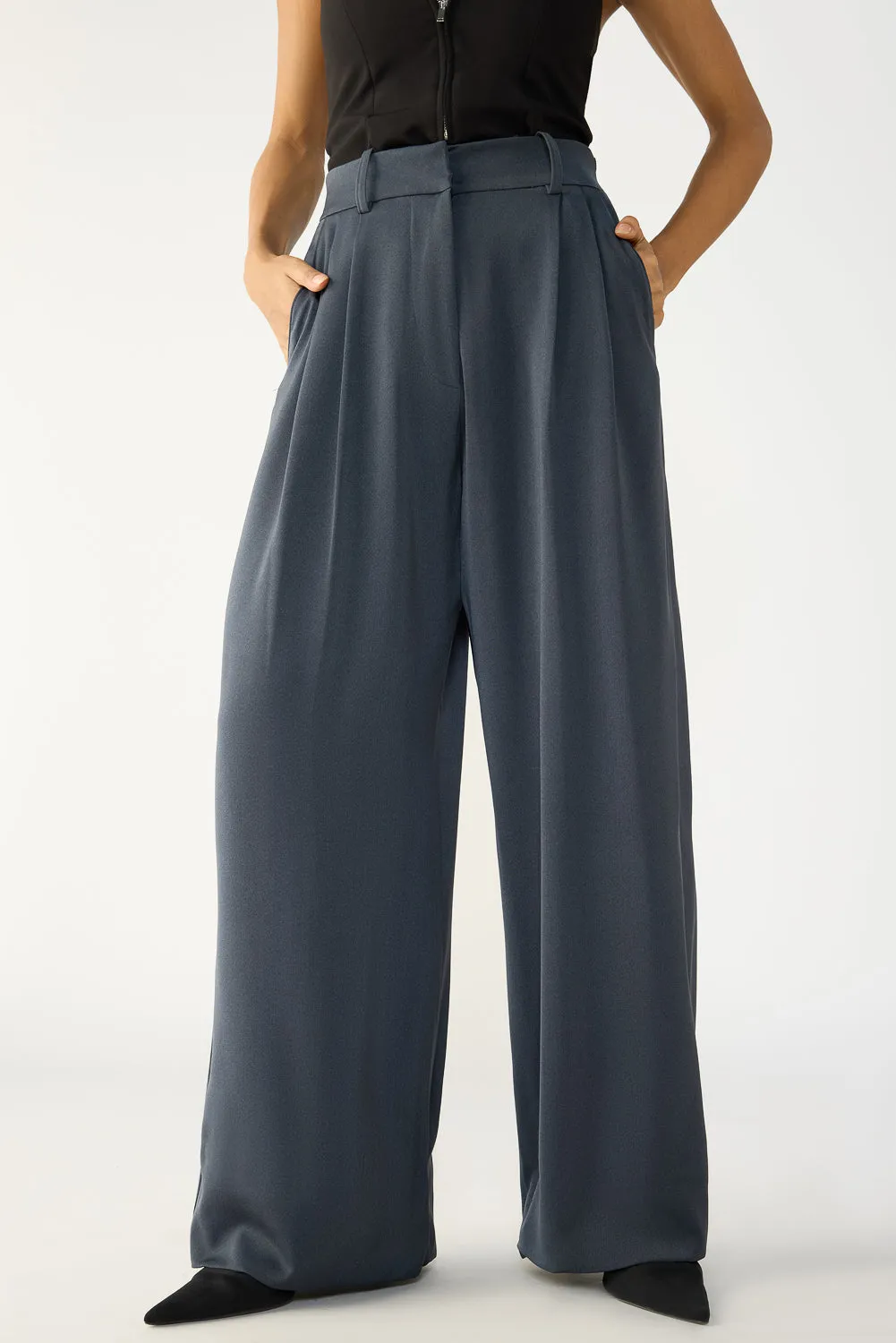 Ashfall Grey Adjustable Korean Pants