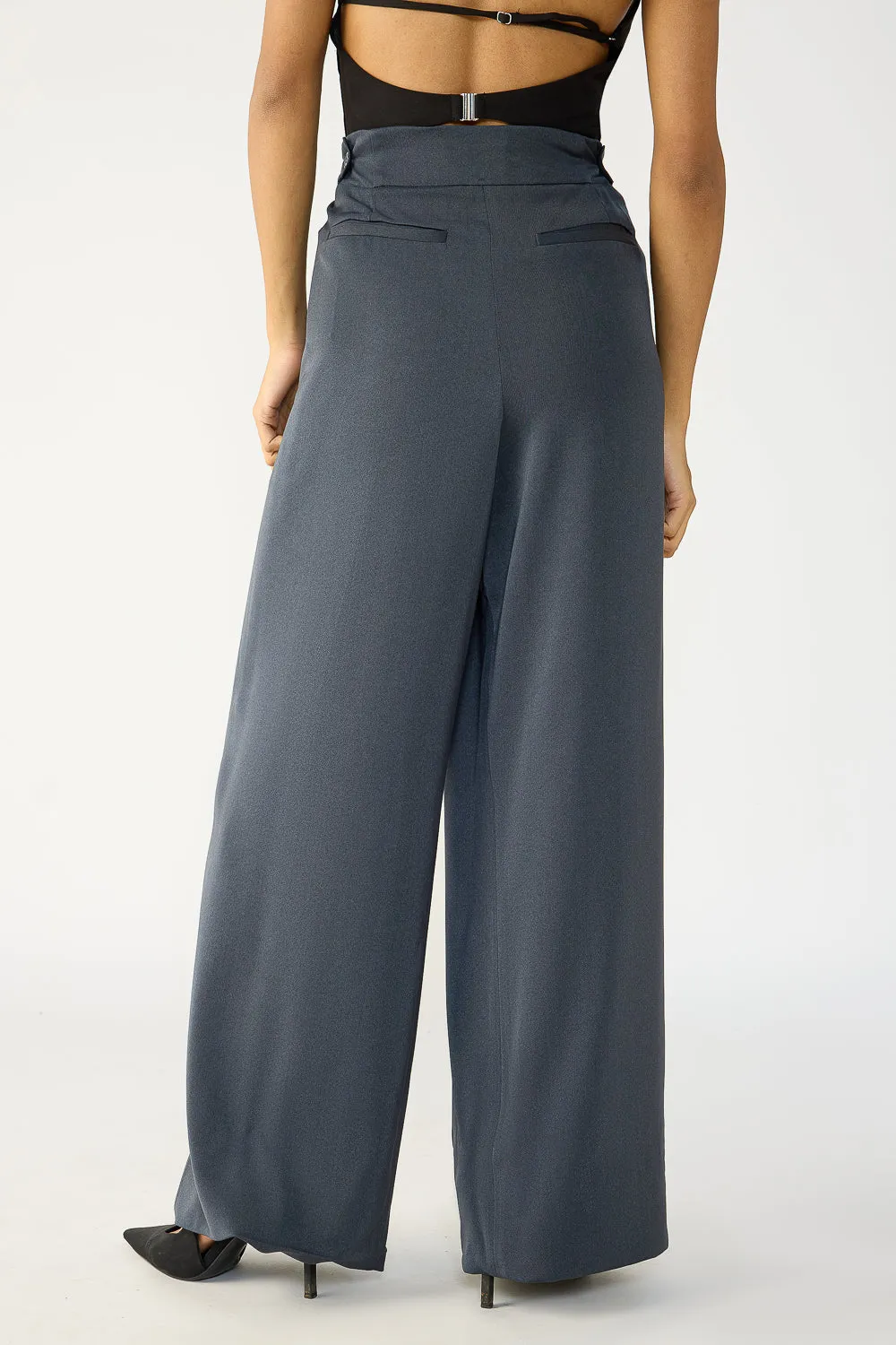 Ashfall Grey Adjustable Korean Pants