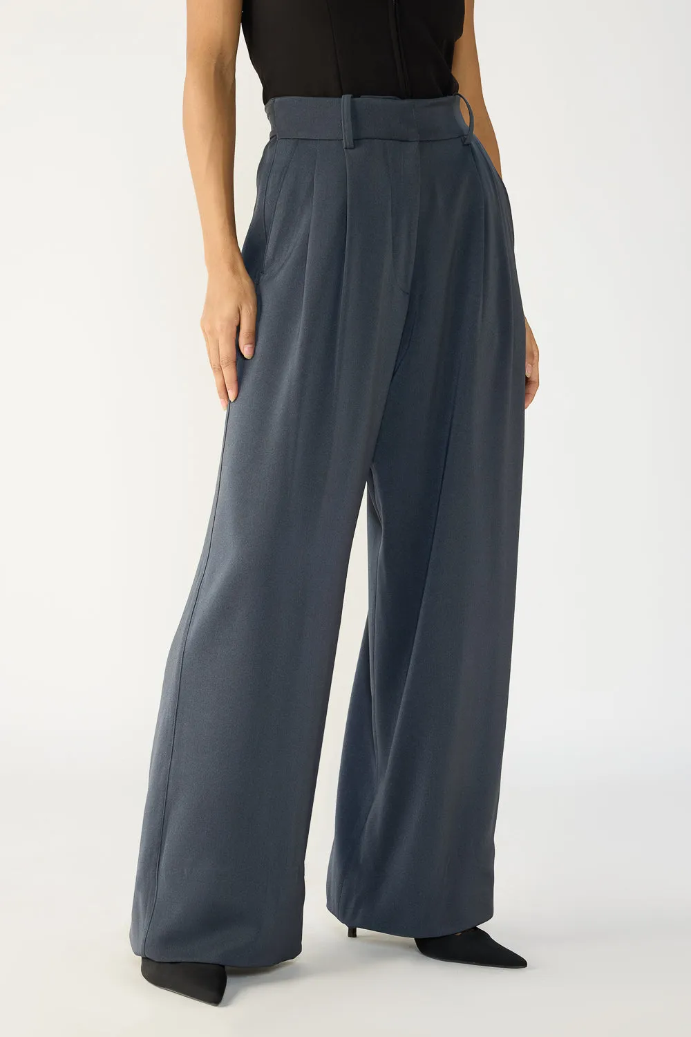 Ashfall Grey Adjustable Korean Pants