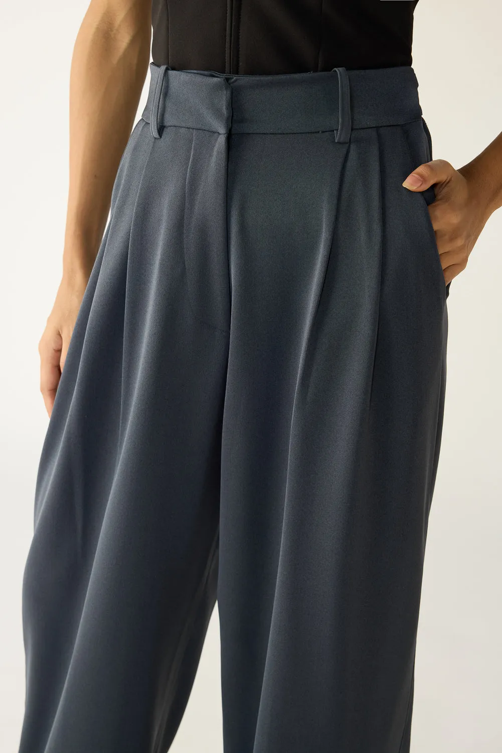 Ashfall Grey Adjustable Korean Pants
