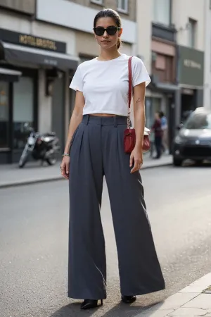 Ashfall Grey Adjustable Korean Pants