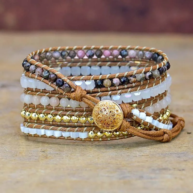 Bohemian Multi-layer Winding Apple Watch Bracelet Natural Stone Bracelet