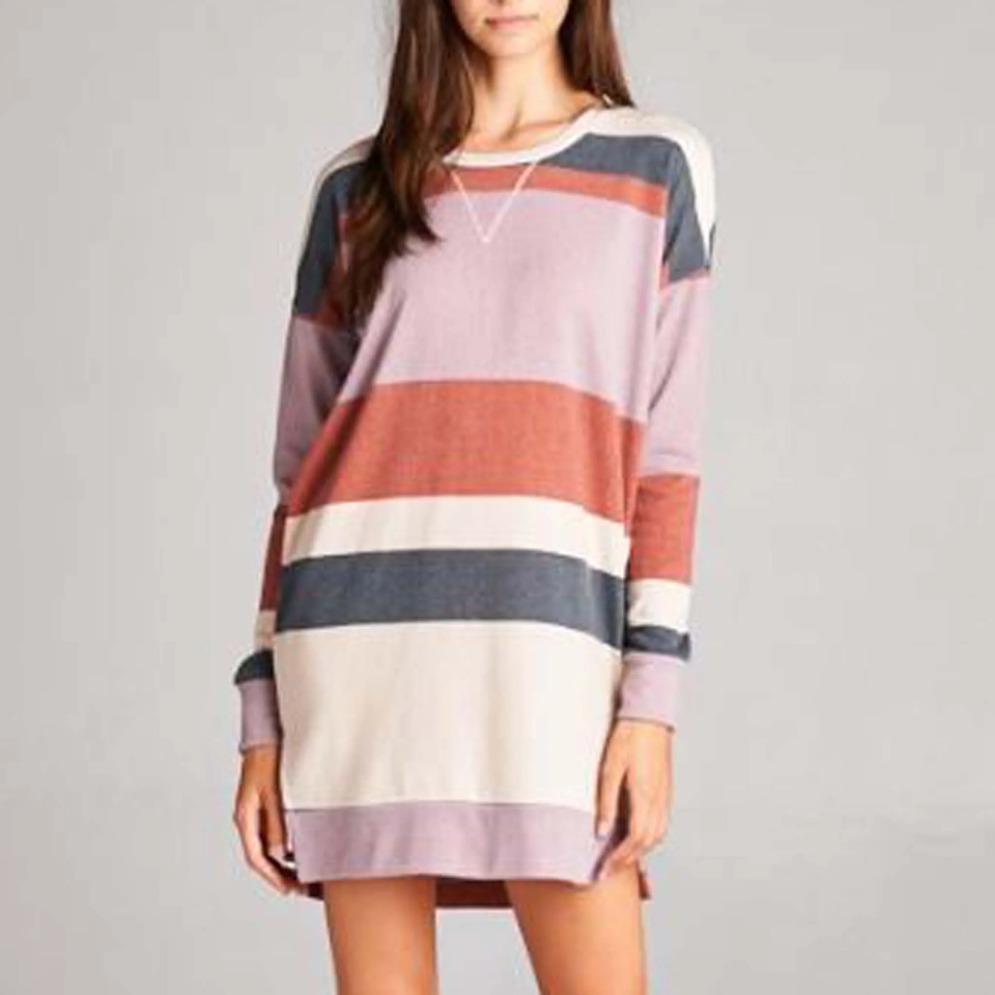 Dried Lavender Sweater Dress