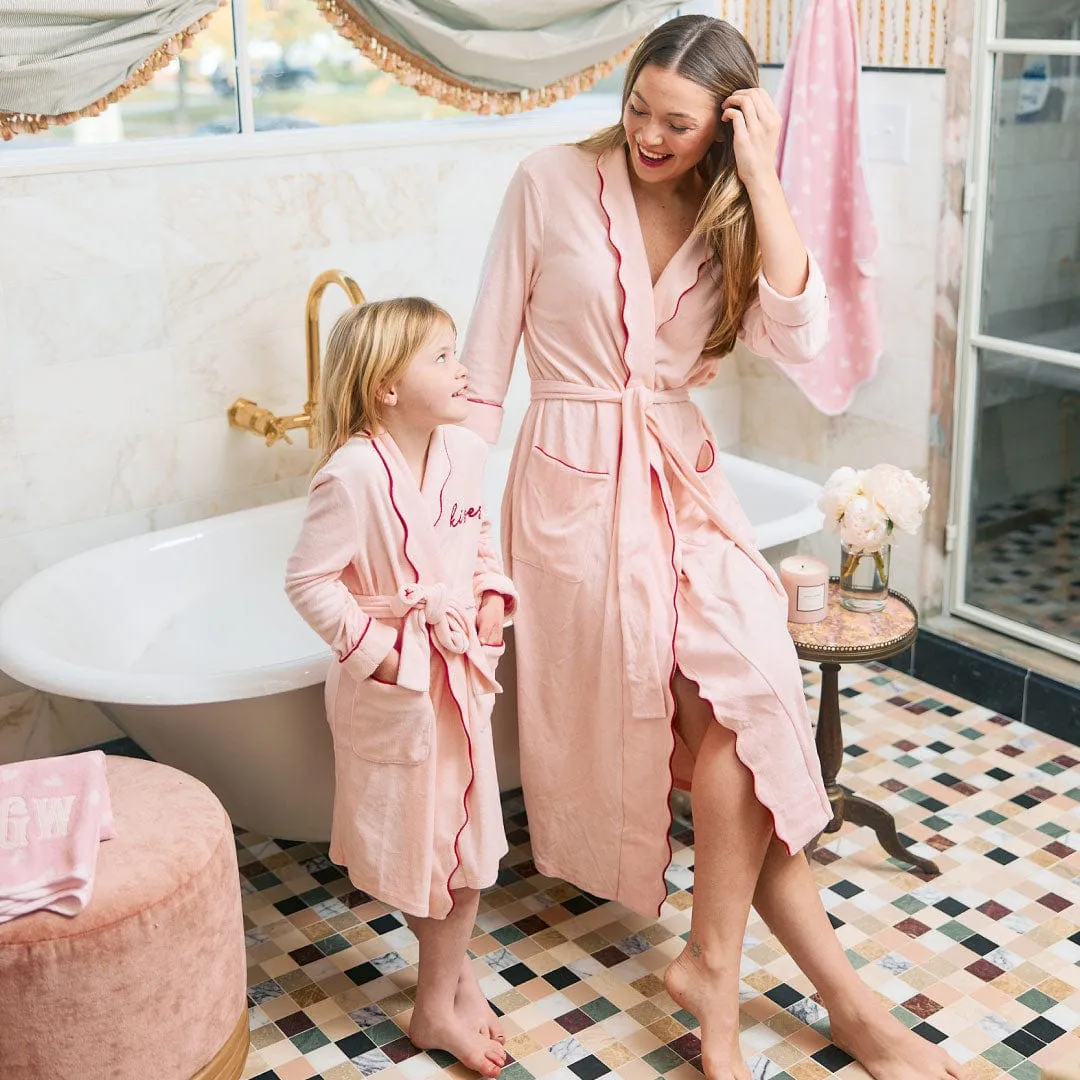 Kids Scallop Lightweight Robe