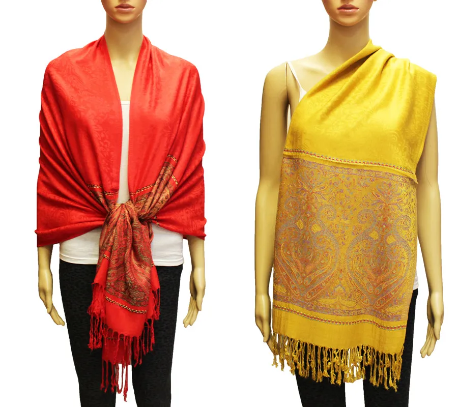 Lightweight Paisley Pashmina-BH1907