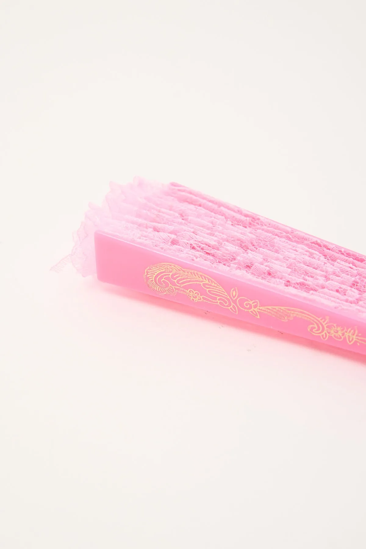 Token Atelier Handheld Lace Fan Pink