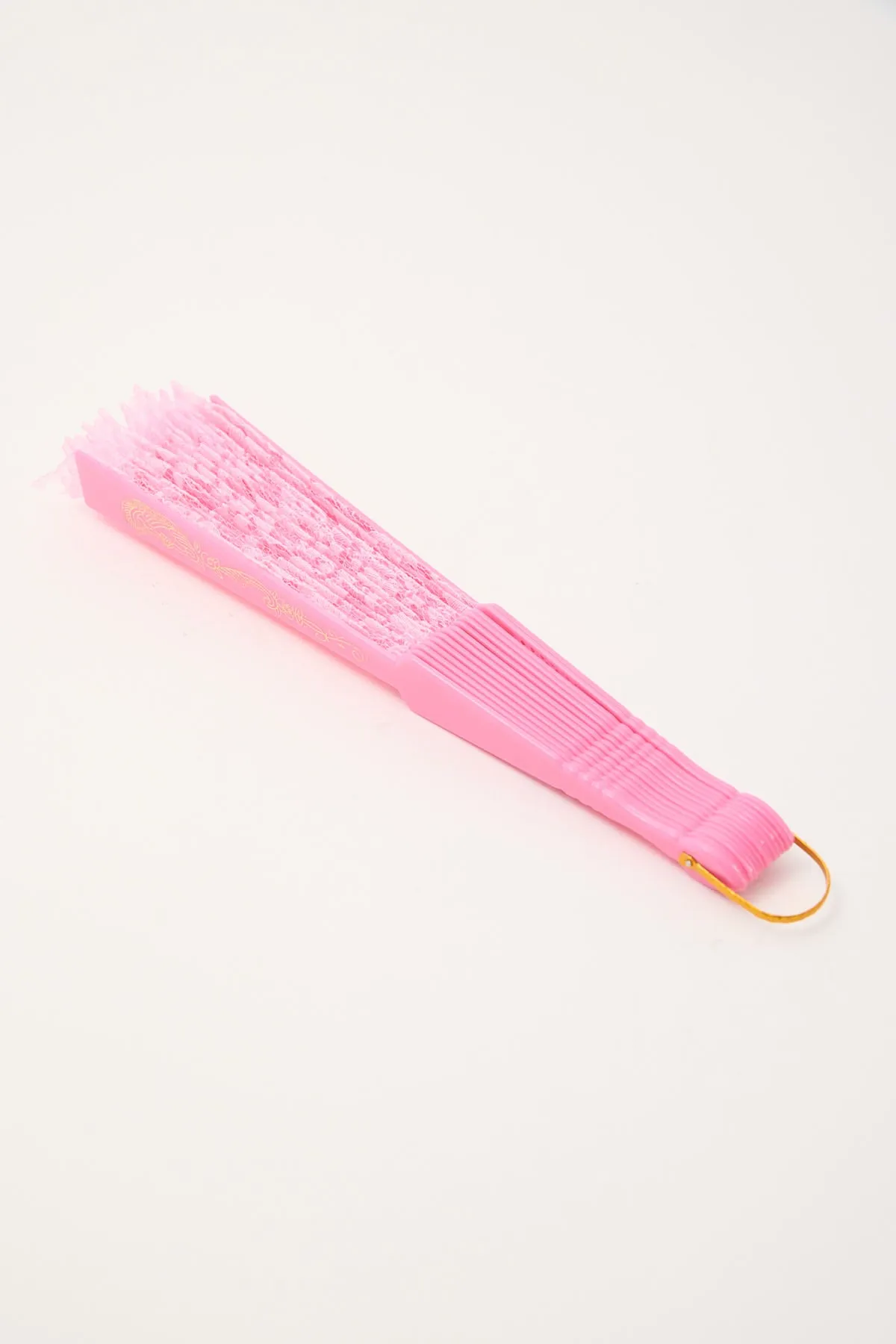 Token Atelier Handheld Lace Fan Pink