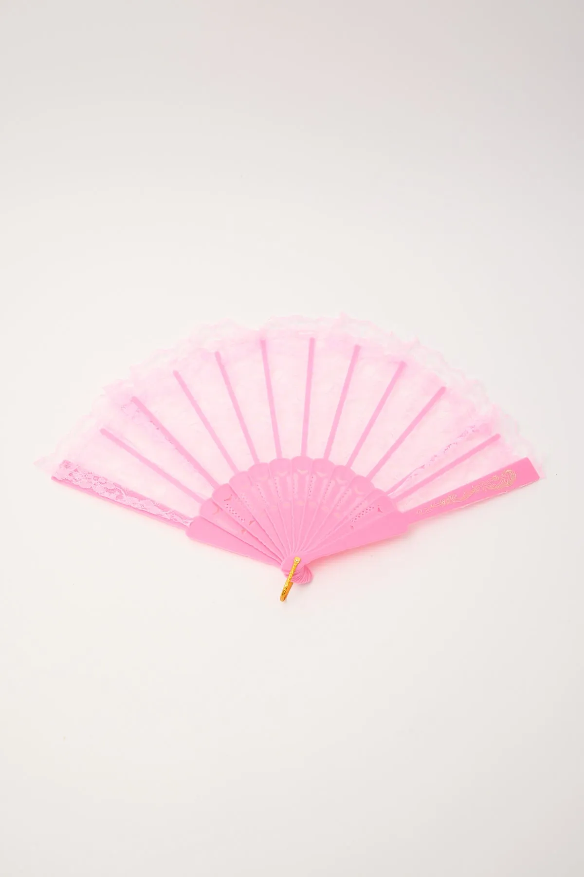 Token Atelier Handheld Lace Fan Pink