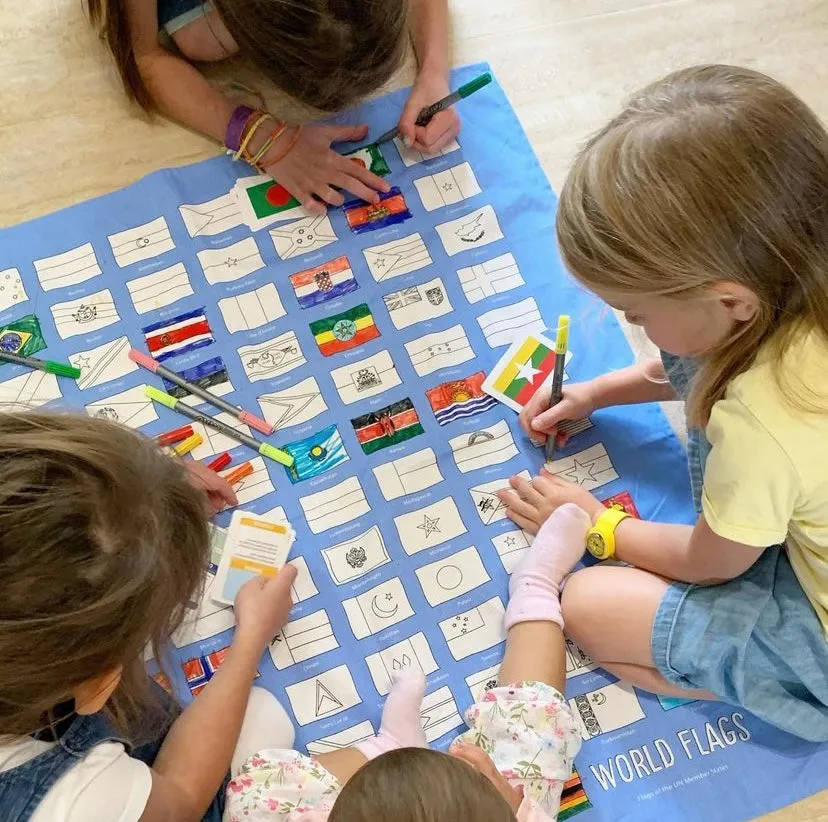 world flags tablecloth